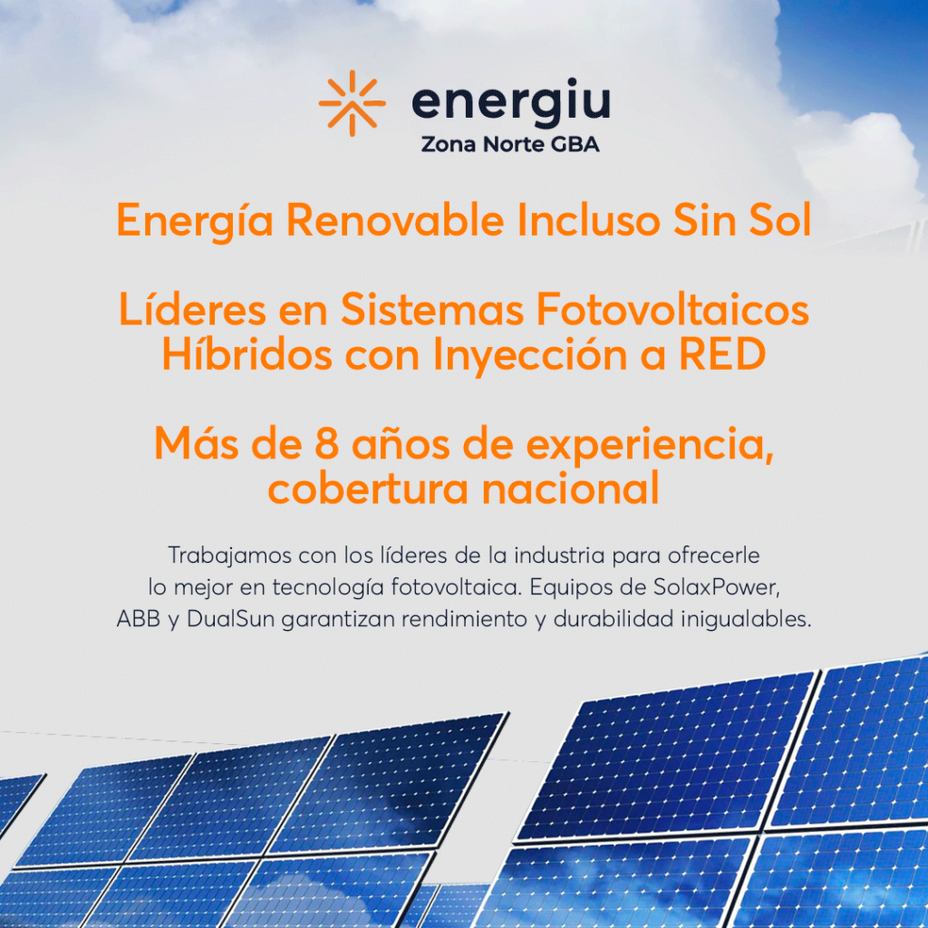 Imagen que muestra paneles solares de energiu zona norte gba