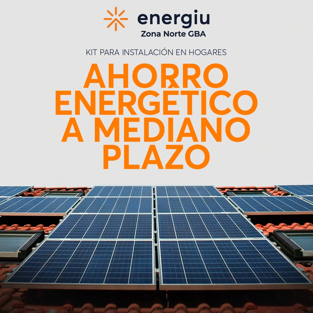 Imagen que muestra el ahorro de energía con los paneles solares de Energiu zona norte.